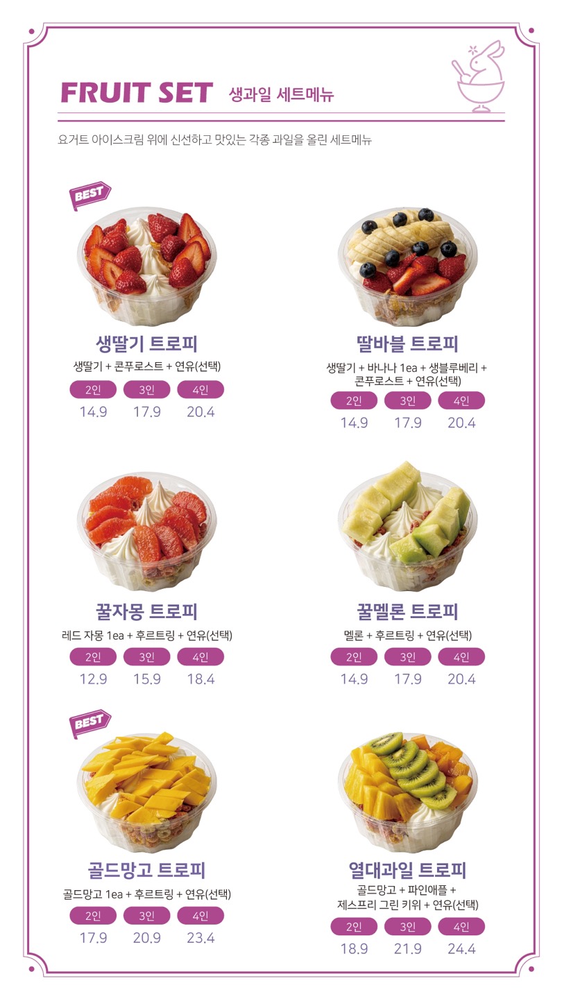 price menu
