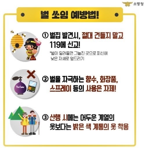 벌 쏘임 예방법