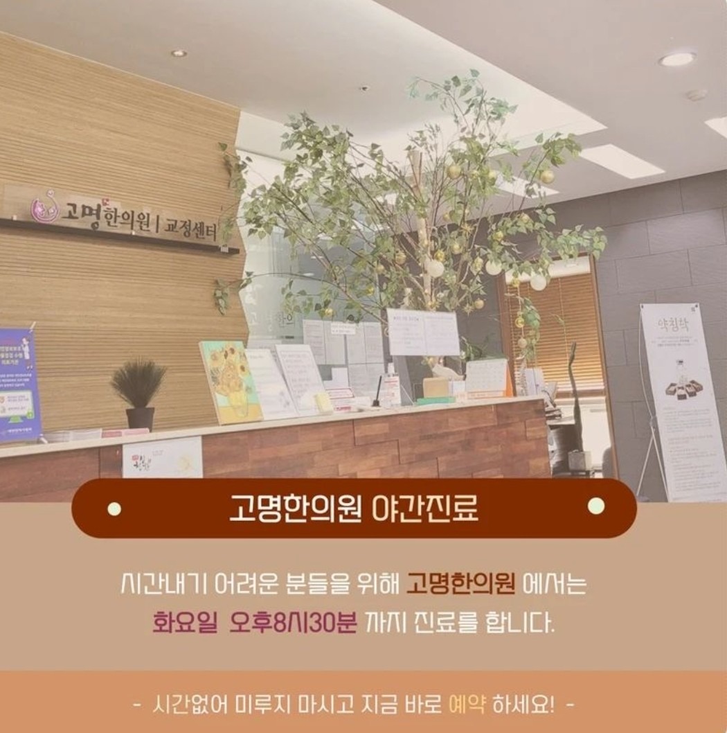 고명한의원 진료안내
