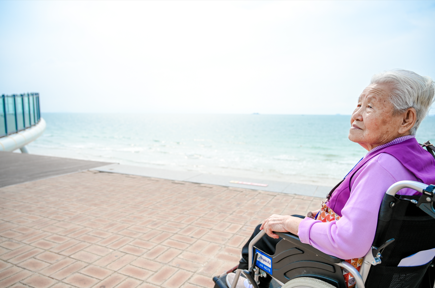 92살 고령장애인, " 나 태어나 바다를 처음 봤어... 고마워"