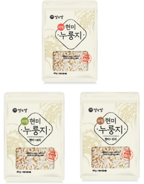 (공영홈쇼핑히트상품) 쌀눈쌀 종합(현미,보리,귀리) 누룽지 60gX20봉 건강/간식/스낵 상품 썸네일