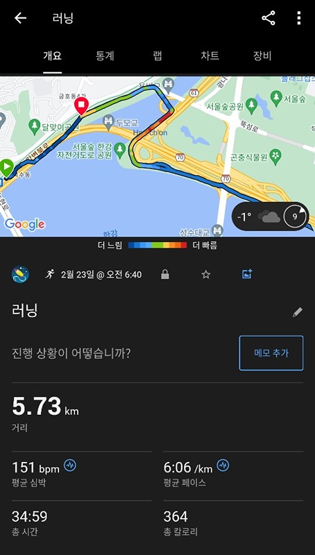 러닝 달리기 한강 옥수나들목 출발 앨범 사진