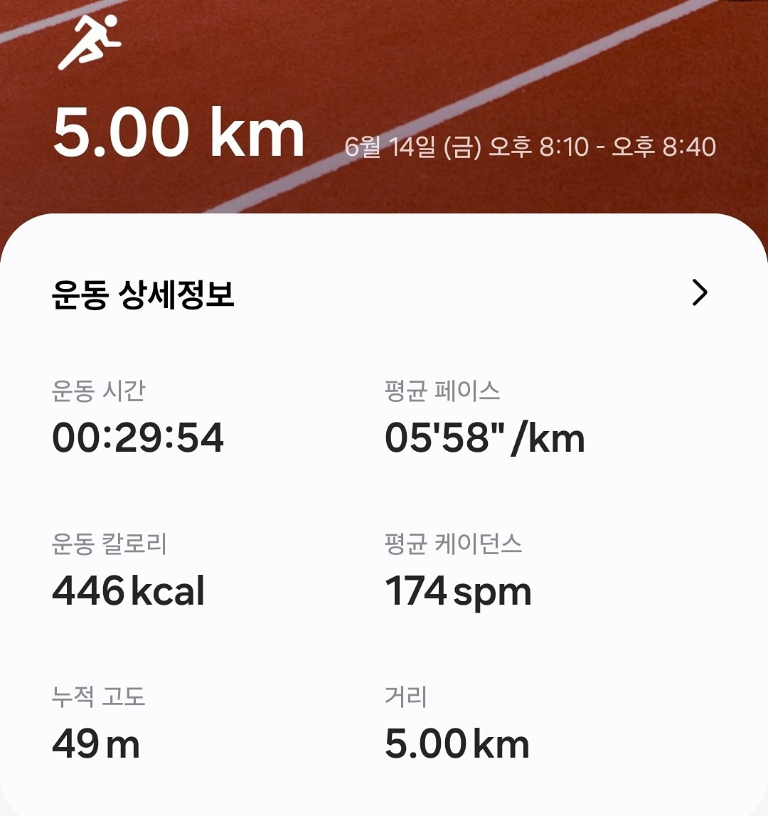 6.15 러닝
하도 안뛰다보니 600이 힘드네요