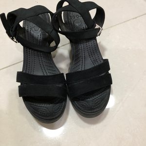 크록스레이웨지(블랙)