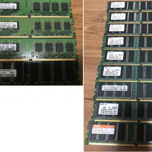 데스크탑 PC램 DDR2 2기가 1개, 1기가 3개