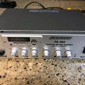 방송용 앰프 / 80W 2채널 앰프 / PA앰프 / 소형 매장 앰프 / USB,SD CARD 매장용 앰프