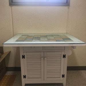 아일랜식탁 (유리포함)
