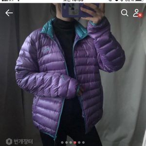 새상품)퓨마 여성경량패딩 가벼운점퍼 퍼플컬러💕희소성높음 보라색 예쁜 패딩 가벼운패딩 엄마패딩