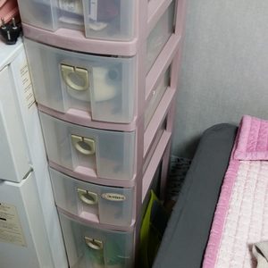 투명서랍장 5단수납장 틈새장 서랍 수납함 수납
