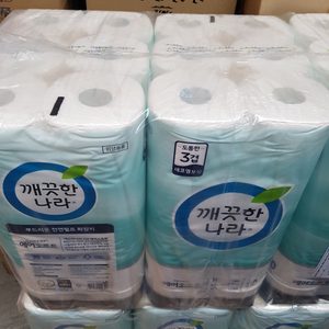 오늘만 무료배송 새상품)깨끗한나라 신제품 에어소프트 프리미엄 화장지 30미터 30롤×3팩(총90롤)무료배송3만원