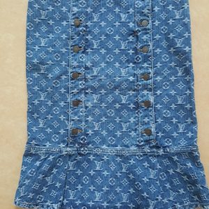 Louis vuitton 루이비통 인어스타일 진 스커트 38