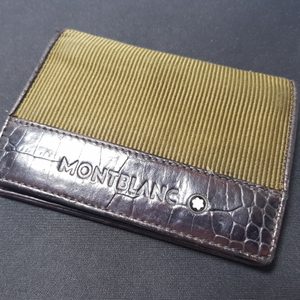 몽블랑(Montblanc) 악어가죽 카드, 명함지갑