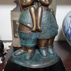인테리어 청동상/청동 남매상/청동 커플상