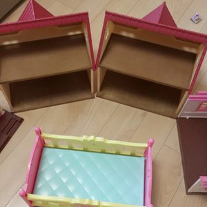 실바니안 이층집2개+콩지래빗카페+콩지래빗펫샵+똘똘이인형침대 일괄