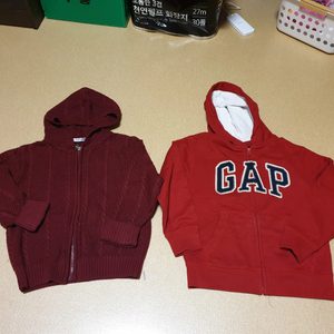 남아옷 갭후드, 니트 점퍼 사이즈 120