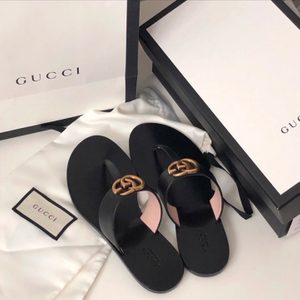 gucci 구찌 마몬트 플립플랍 검정 구찌조리 35
