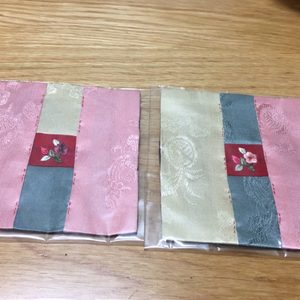비단컵받침 2개 세트(새상품)