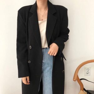 이지더블코트 롱자켓 바바리 봄 가을
