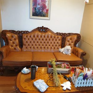 이태리 엔틱쇼파3인.테이블 일괄