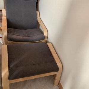 이케아 1인용 소파 포엥 암체어 + 풋스툴