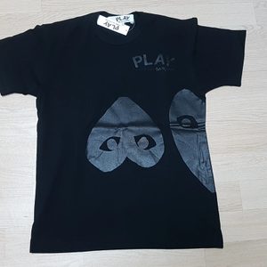 꼼데 꼼데가르송 꼼데가르송플레이 2019신상 티셔츠 M 검정/ 흰색