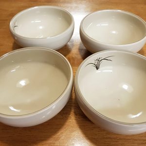 게르마늄 도자기 면기 4P 우동 국수 라면 면기
