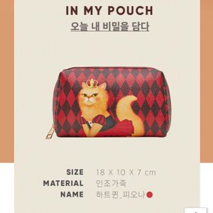 가격내림 시크릿데이 NEW 가죽파우치 하트퀸/여성파우치/학생파우치