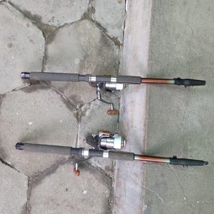 원투릴낚시대2개 + 서비스로 대낚시대1개 같이 판매합니다