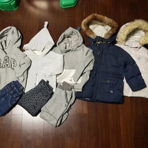 2-3세아기옷 필요하신분데려가세요~갭집업청바지 밍크뮤외투밍크뮤바지 밍크뮤후드밍크뮤바지 블루독점퍼에뜨와점퍼