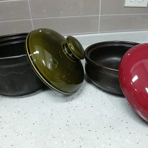 뚝배기도자기 밥솥 1개 찌게된장뚝배기1개