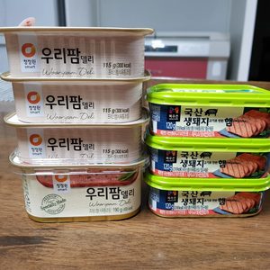우리팜델리 190그램1개 115그램 3개 목우촌 120그램 3개