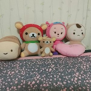인형팔아요 리라쿠마인형,식빵인형,하트인형,나머지인형등등