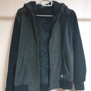 (공용)양털 후드집업 90(팔까지 양털)