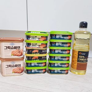 스팸류 목우촌햄 국산생돼지 원칙을 지키는햄 그릭슈바인 통조림 햄캔