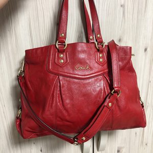 코치 레드숄더백 토드백 코치백 COACH 백 양가죽백 가죽백