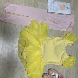 여아발레복. 여아옷. 발레옷. 발레슈즈. 스타킹(일괄)