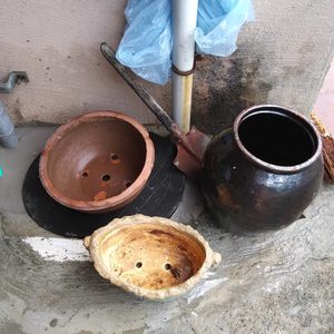 손으로 빚은 화분 장독뚜껑 장독 전부값