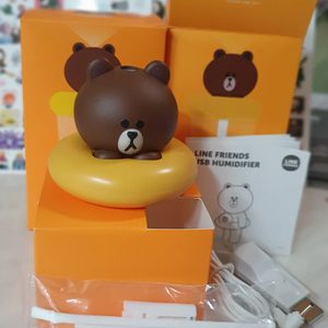 라인프렌즈 USB 미니 가습기 브라운