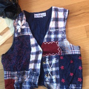 베스트/조끼/꼼데스타일/봄베스트/빈티지베스트/빈티지조끼/일본빈티지/옷장정리/자수베스트/자수조끼