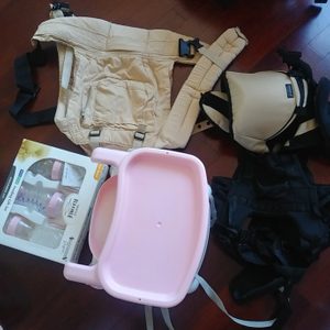 출산용품몽땅아기띠2개. 힙시트. 유축기.흔들아기침대.아기용품몽땅