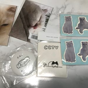 (문구)고양이 엽서/고양이 포스트잇/고양이 거울