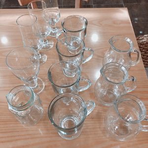 유리잔 12개 아이스잔, 커피잔,쥬스잔,