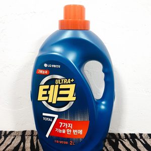 LG테크 토탈7 2L 액체세제 드럼•일반 겸용 2배농축 세제 생활세제 빨래 세제