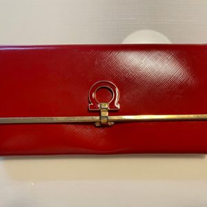 Ferragamo 페레가모 간치니 레드 장지갑