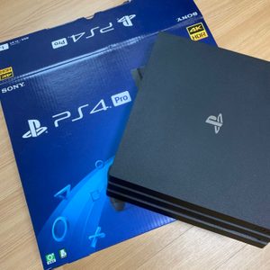 (가격인하) 플스4프로 (ps4 PRO) 최신형 박스 풀셋 (게임4가지) 색상 검정 )