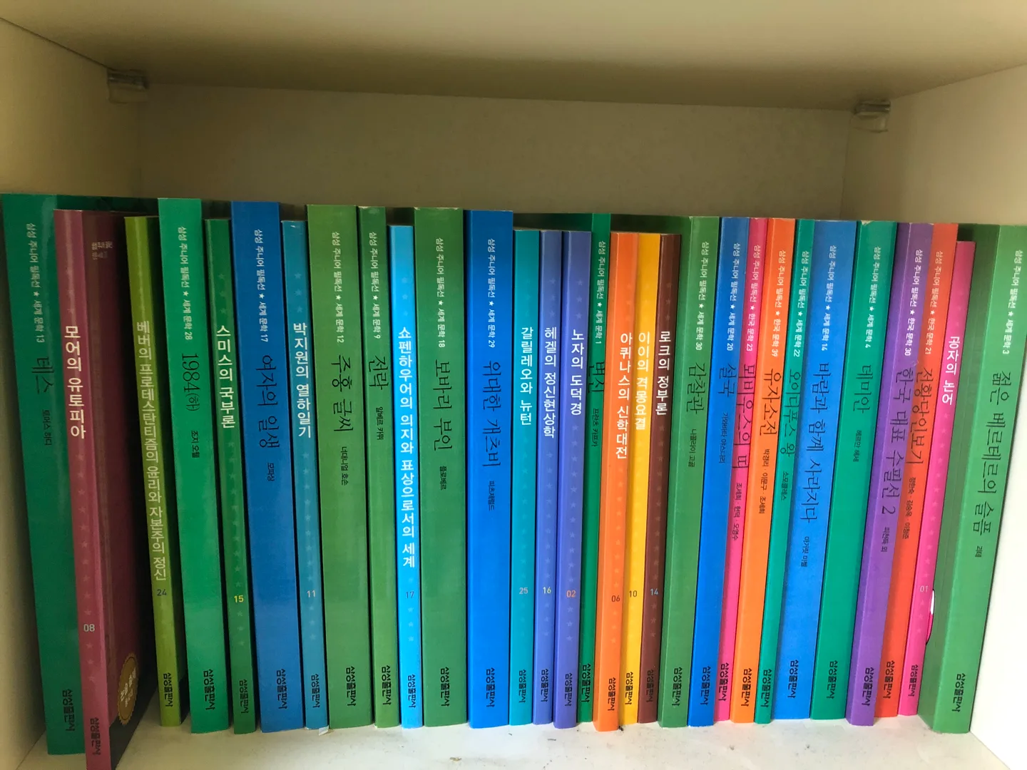 삼성 주니어 문학책 팝니다 초중고 필독도서!