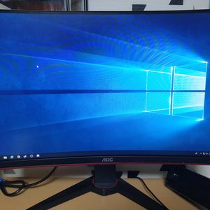 알파스캔 AOC C24G1 144hz 24인치 커브드 모니터