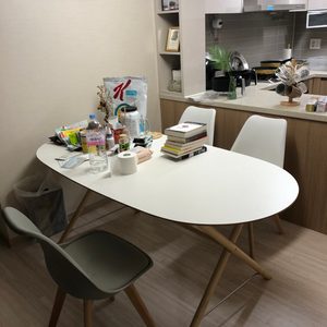 이케아 달스훌트 슬레훌트 의자 4개 세트 이케아 식탁