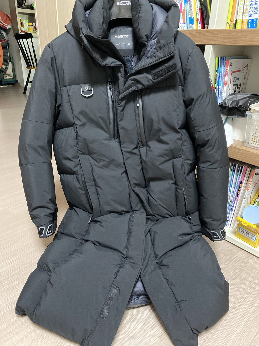 롱패딩 입고 자전거