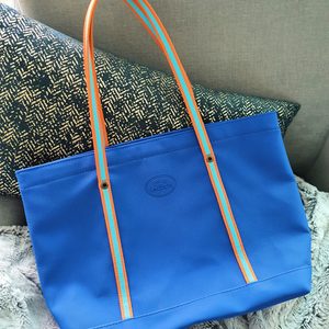 라코스테 lacoste 마린 블루 쇼핑백 쇼퍼백 스몰
